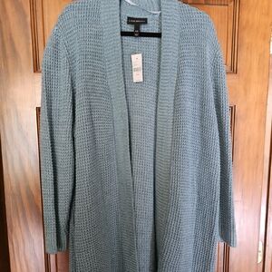 Lane Bryant Blue Cardigan Sweater